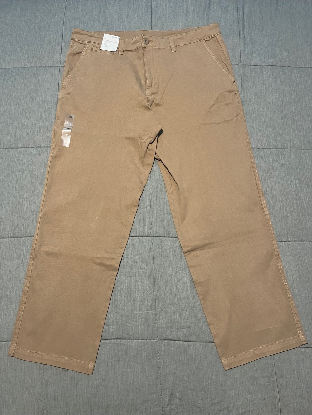 Sing & Stone Men's Classic Straight Chino Pants - Tan